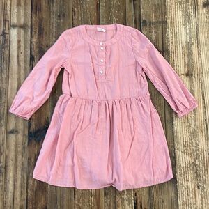 Girls J Crew pink dress, size 7.